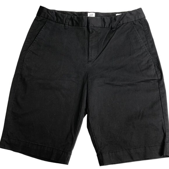 GAP FOR GOOD‎ BLACK BERMUDA KHAKI SHORTS  SZ 6 NEW WITHOUT  TAG - Picture 1 of 5